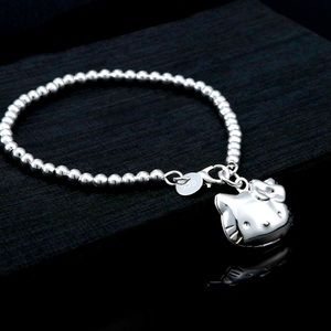 ✨NWT✨ Hello Kitty Sterling Silver 925 Locket Charm Bracelet